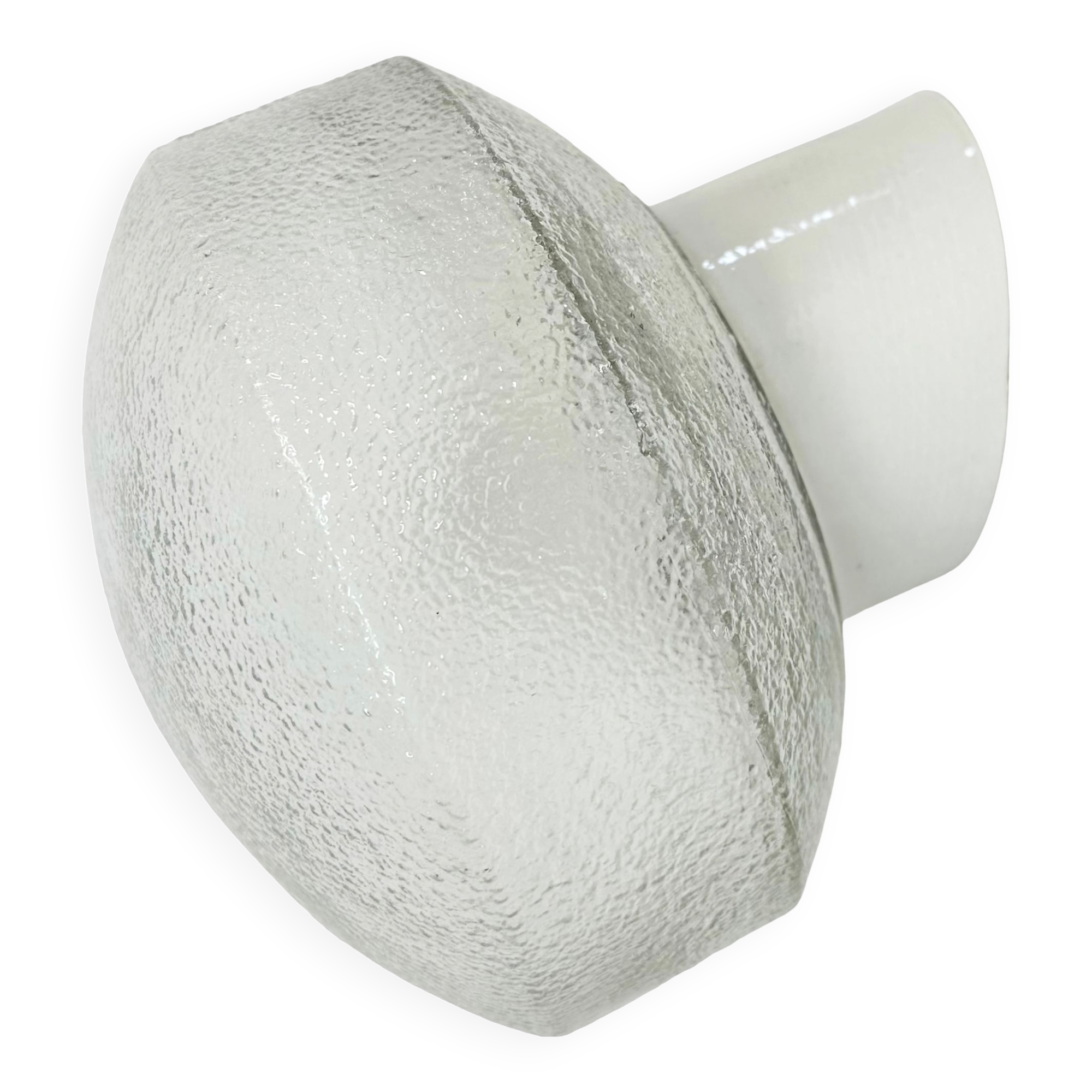 Vintage White Porcelain Wall Light, 1970s