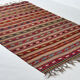 Tapis kilim anatolien fait à la main 241 cm x 146 cm