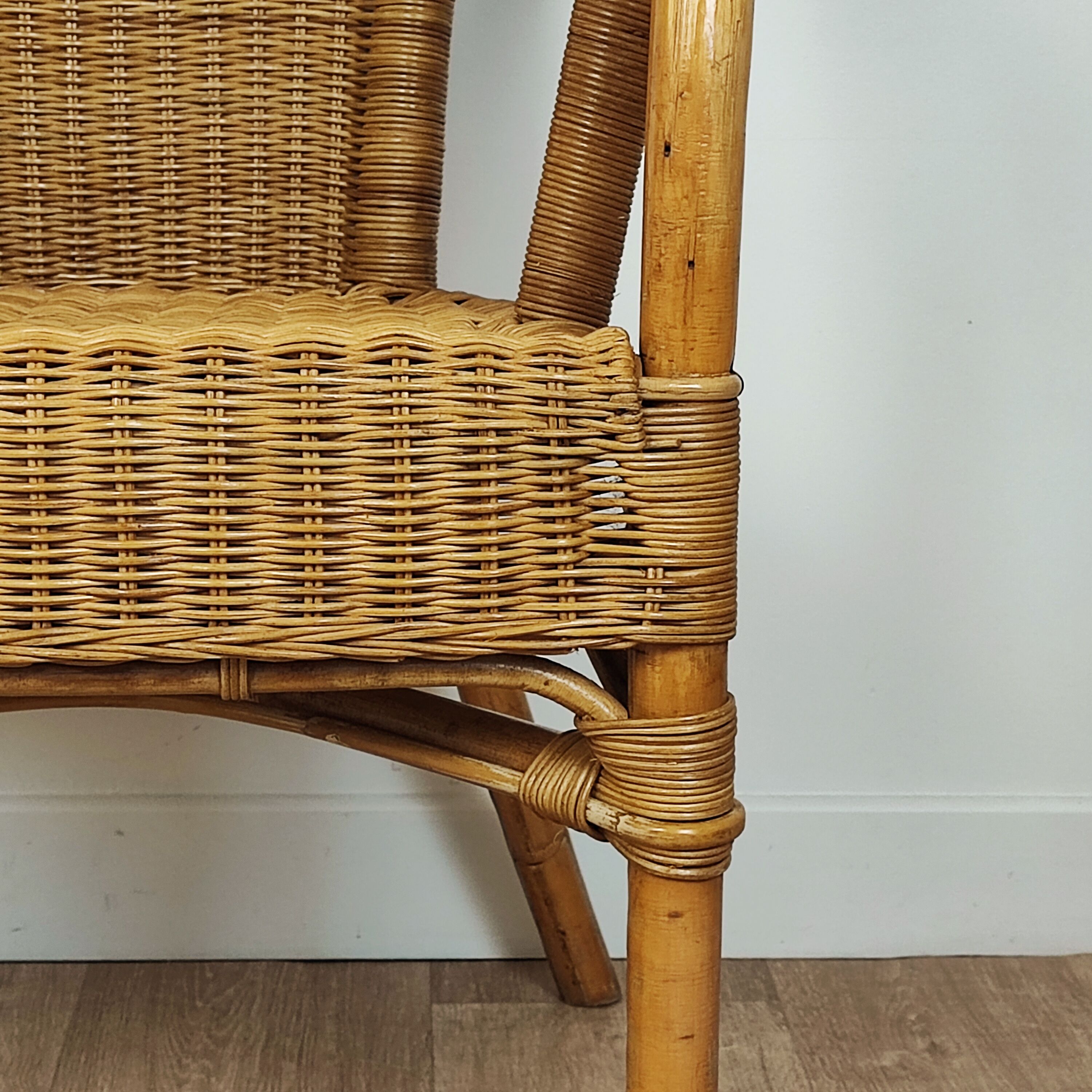 Rattan armchair