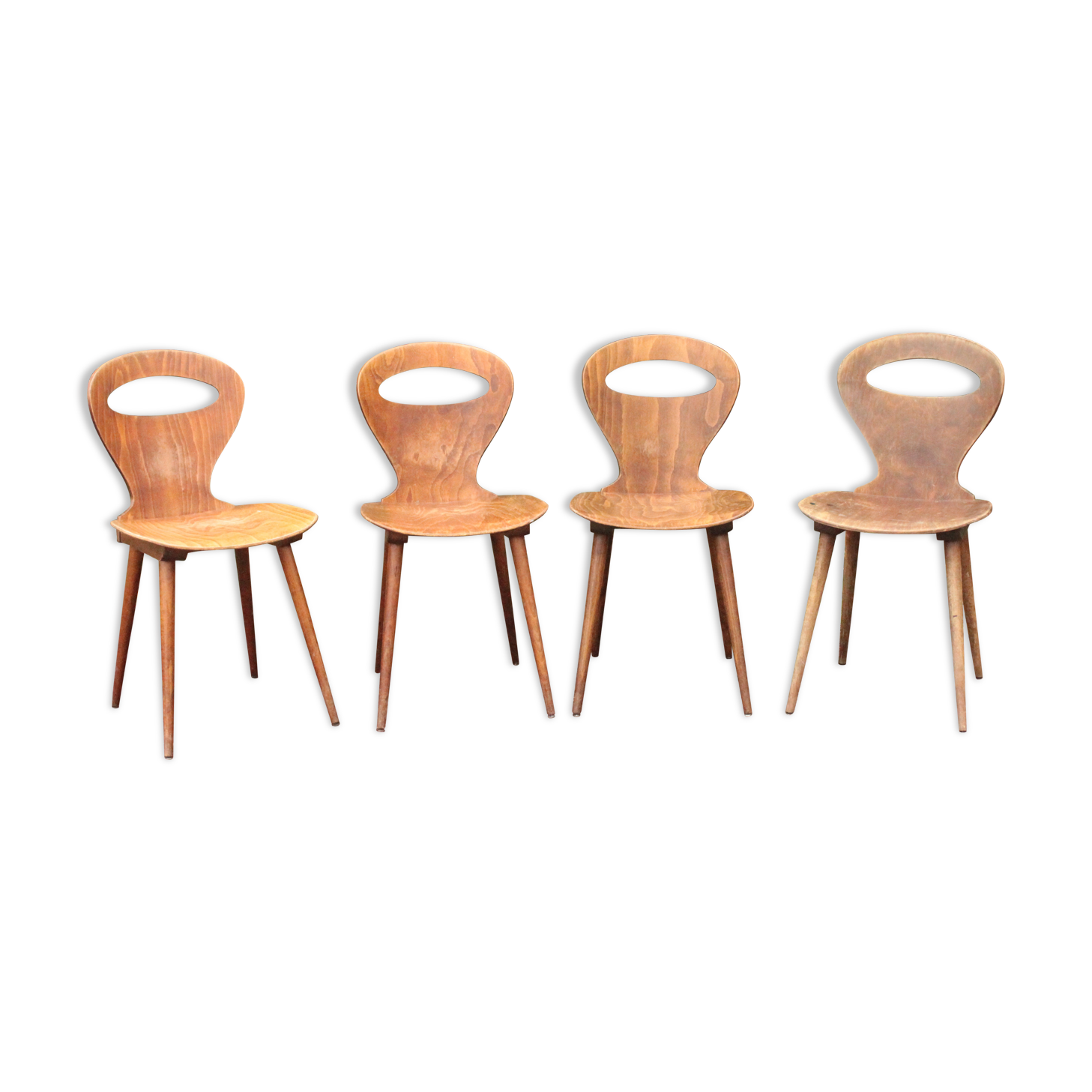 Set of 4 Baumann chairs, model called ant