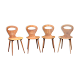 Set of 4 Baumann chairs, model called ant