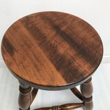Wooden stool tripod foot