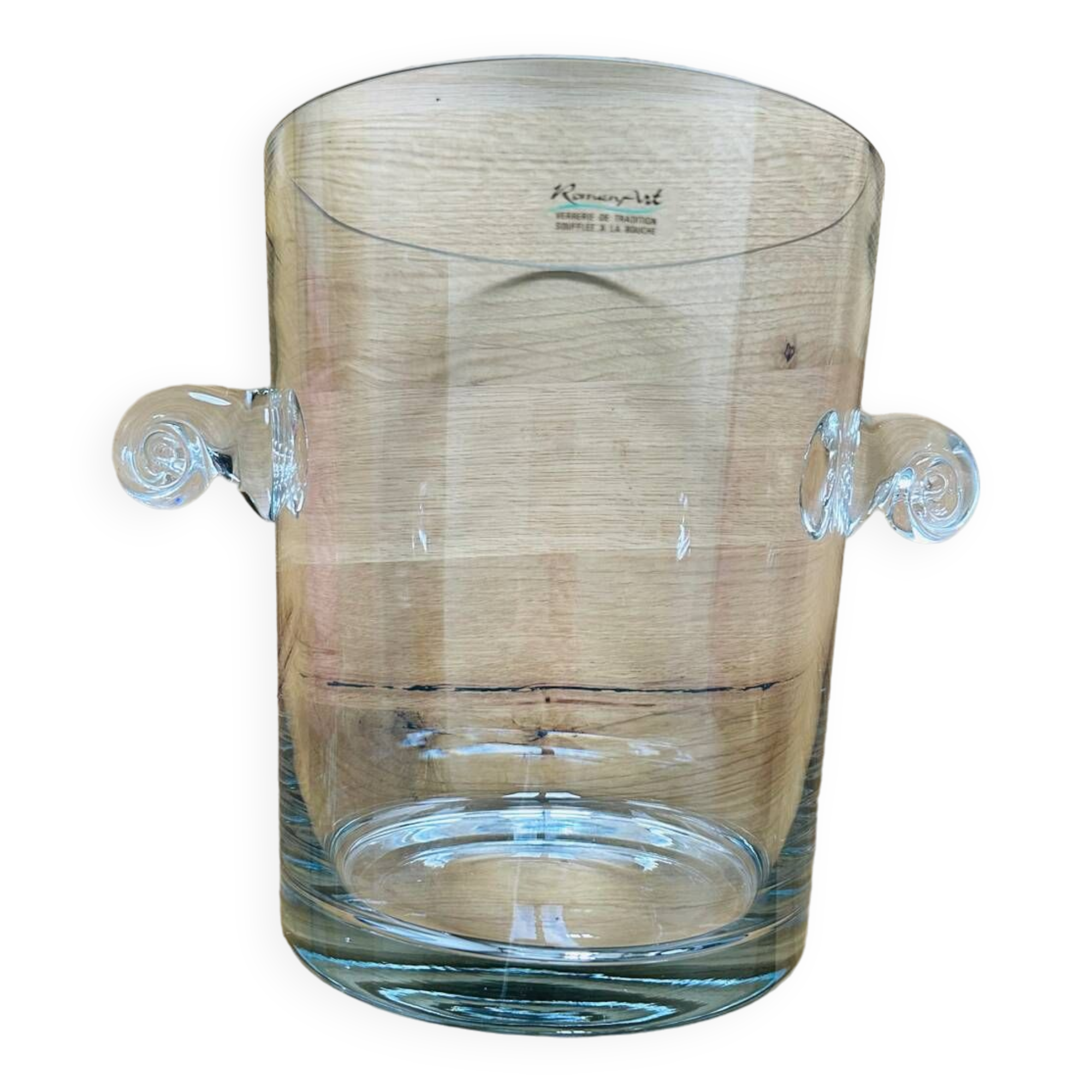 RomanArt champagne or ice bucket • blown glass