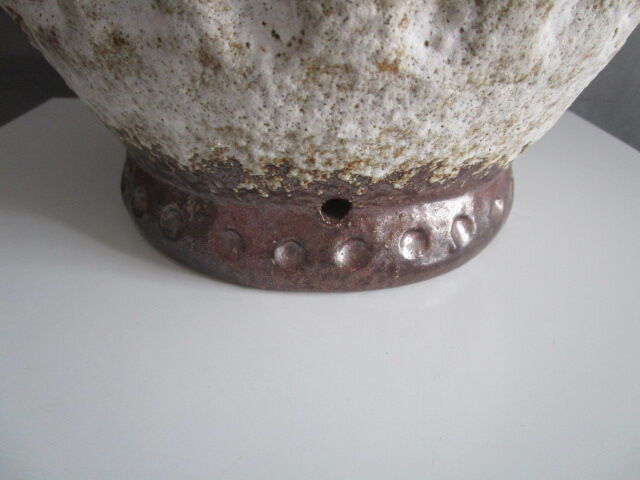 Large vintage ceramic amphora lamp stand