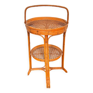 table 1900 en osier ornée