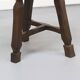 Table de ferme rustique antique en chêne Wabi Sabi ou table d'appoint