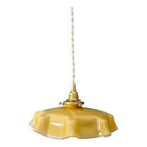 Vintage yellow opaline pendant light