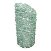 Italian Sculptural Glass Table Lamp, Wire and Glass Construction, 1980s