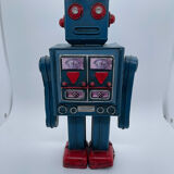 Robot ancien - métal/tôle peint - style tin toys - vintage