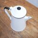 Vintage tea maker in enamelled sheet metal