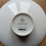 2 porcelain candlesticks signed raynaud by thomas keller - sleek style diameter 13.5cm height 3.5cm