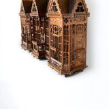 Important bird cage - aviary representing a house early 20th century l 158 cm