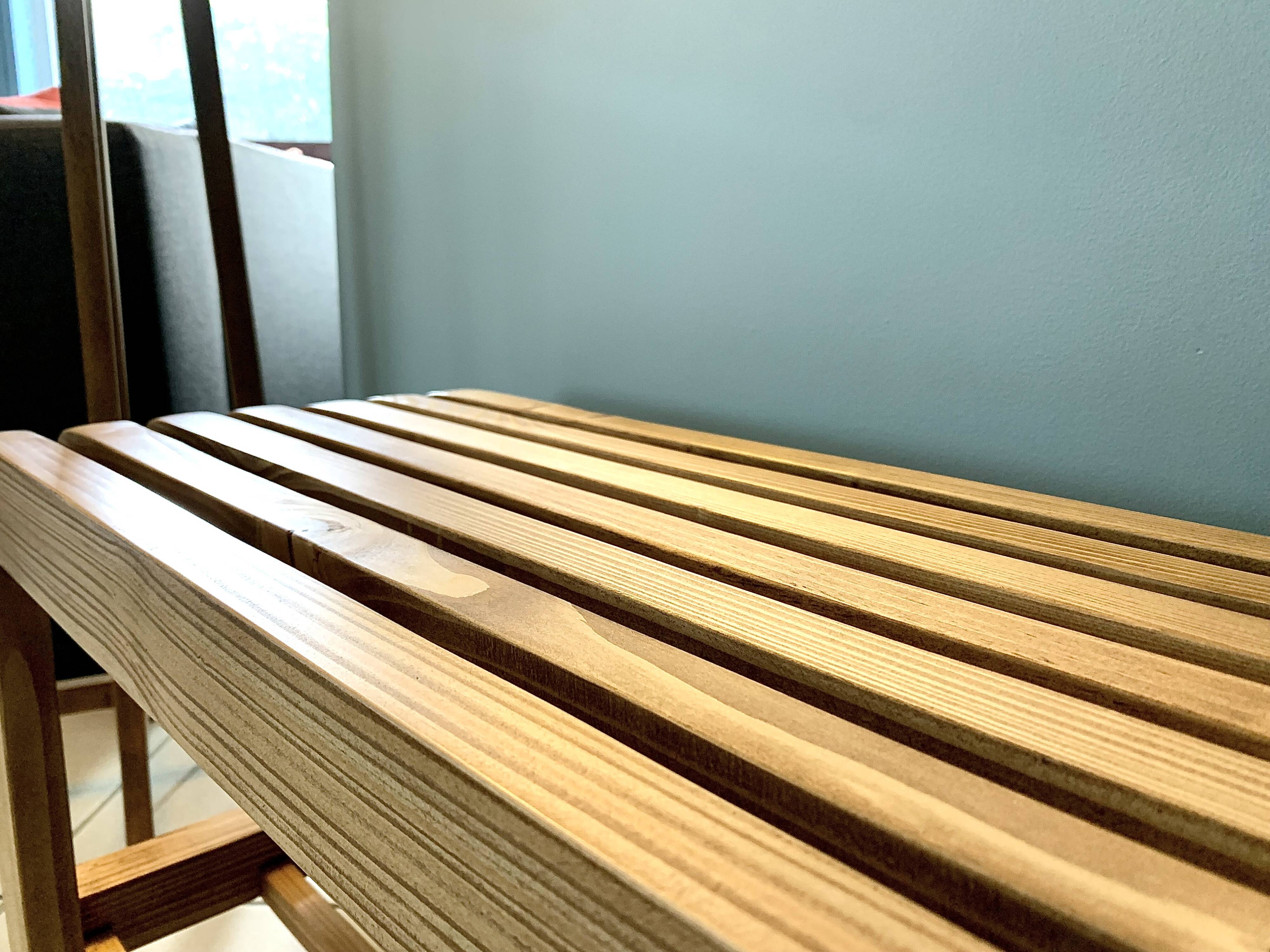 Recycled Solid Wood Shoe Bench with Storage – Ideal for Entryway or Hallway