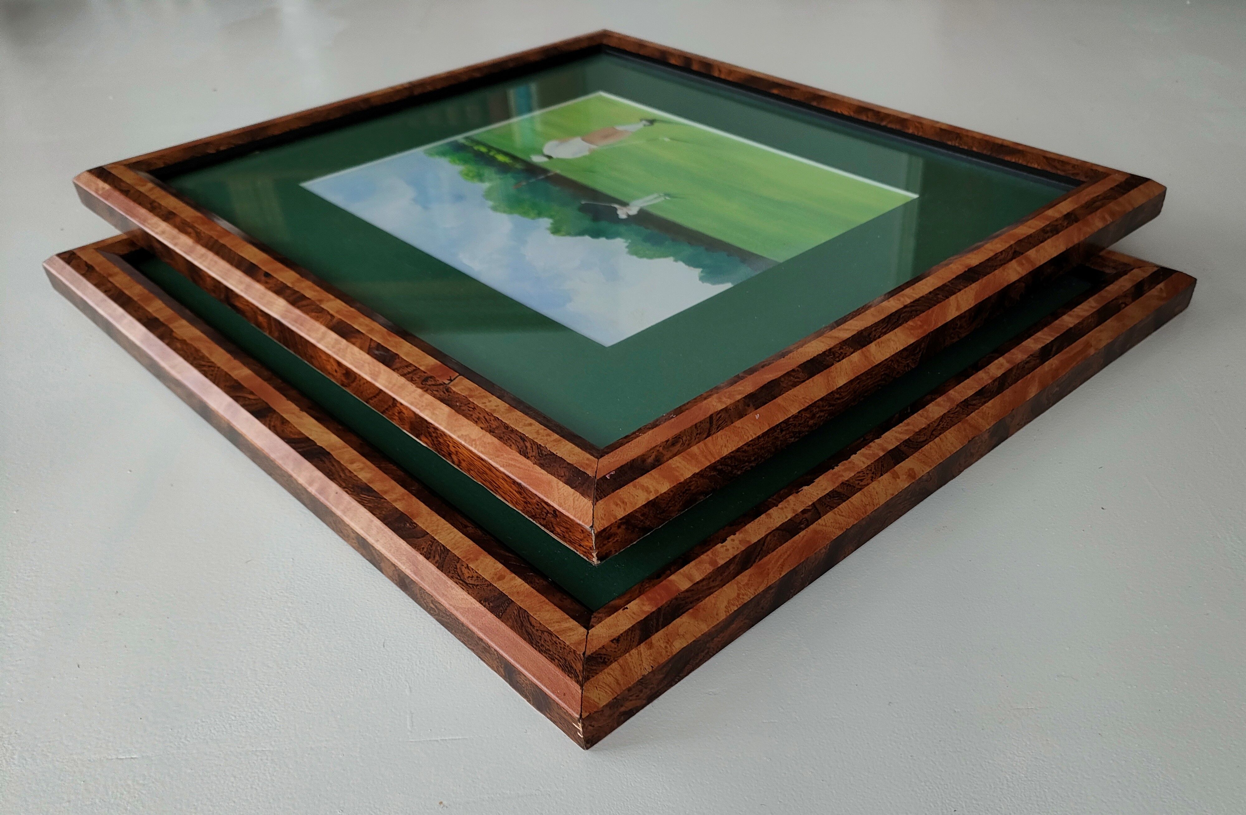 The Golf, Two original gouaches, Jean-Louis Honnet (1957-2017)