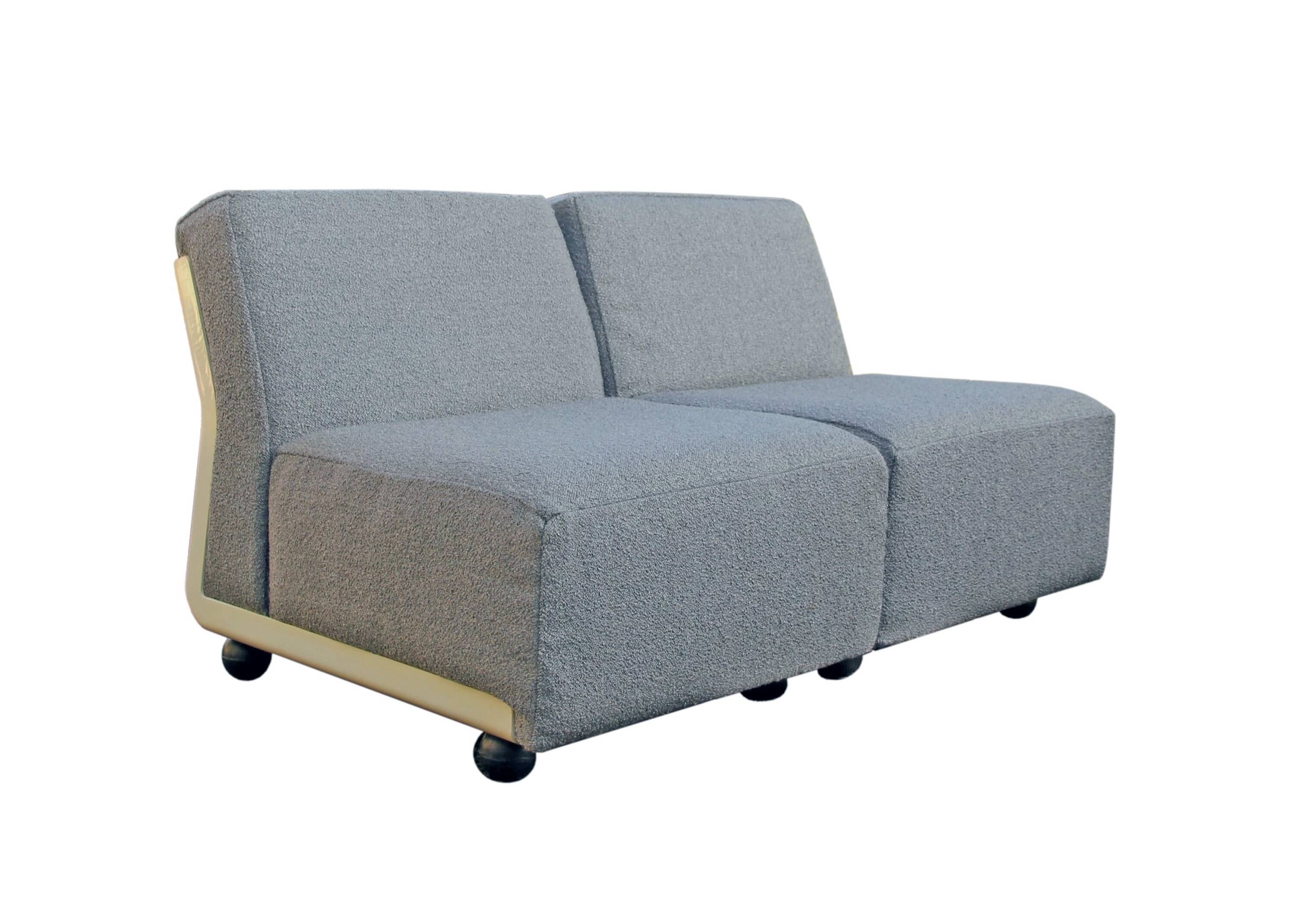 Pair of Amanta armchairs, Mario Bellini, B&B Italia, 1973 - New fabric