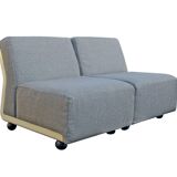Pair of Amanta armchairs, Mario Bellini, B&B Italia, 1973 - New fabric