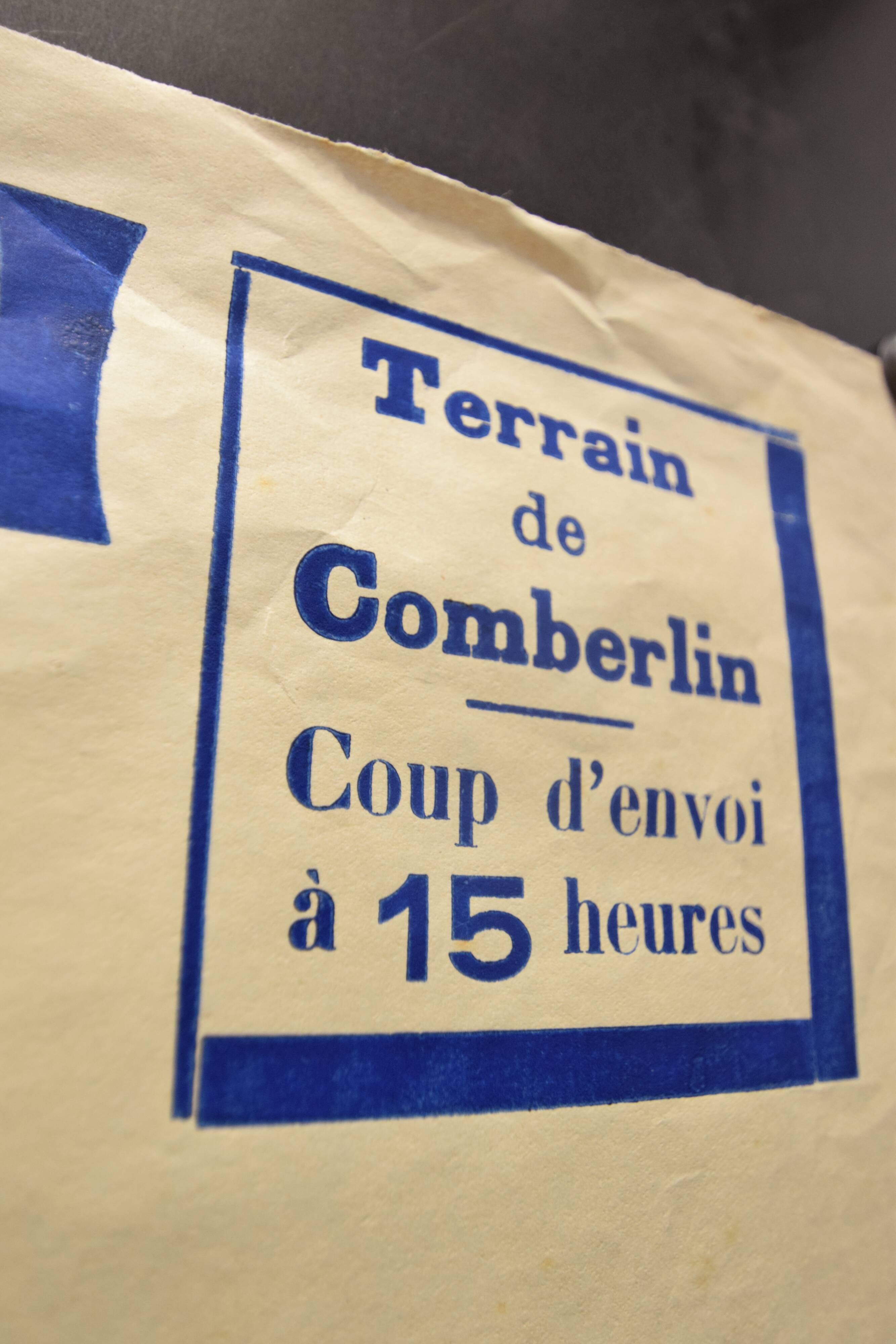 "Rugby Match" poster - City of Langon - 1930s