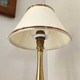 Brass base bedside lamp
