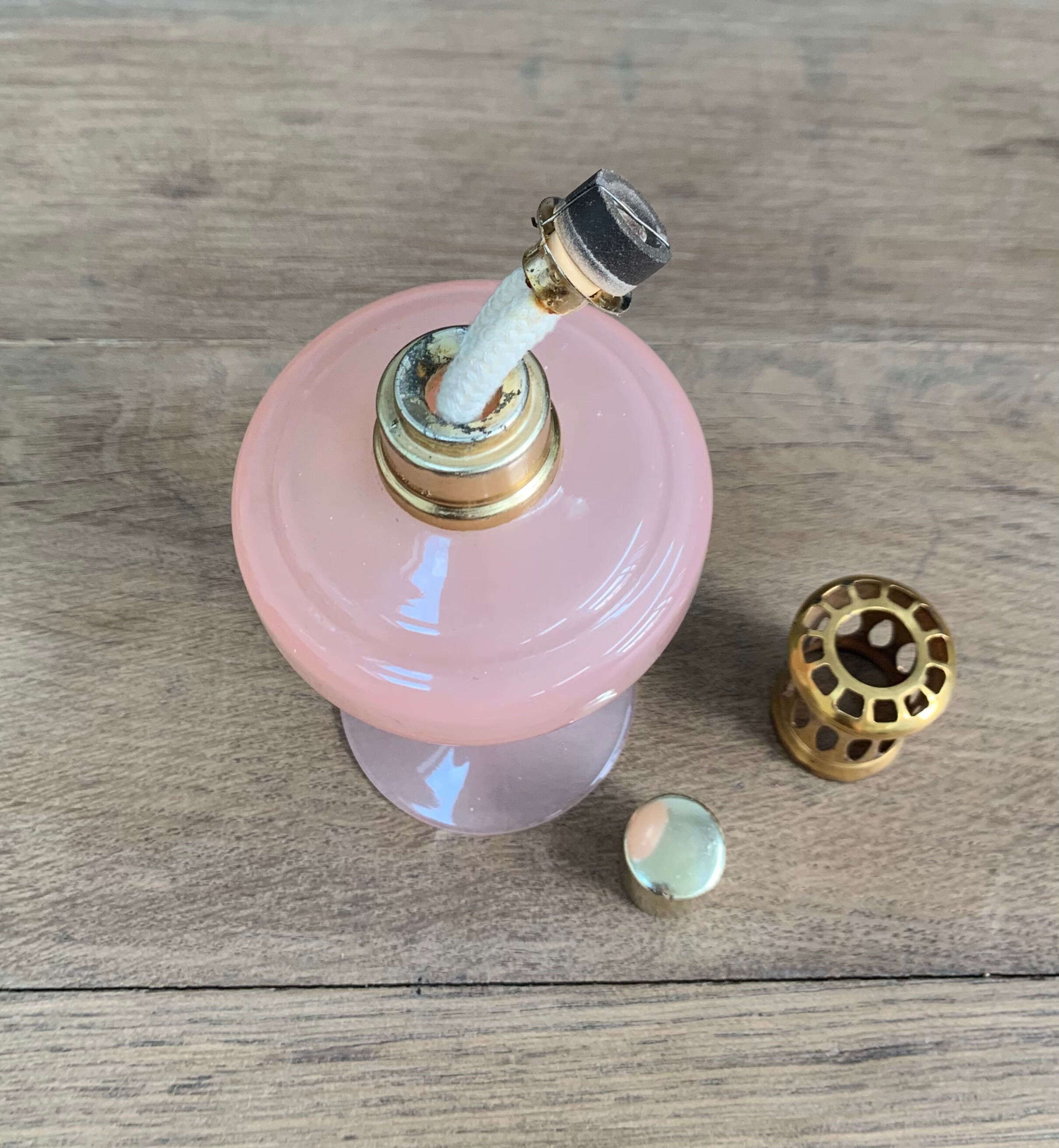 Opalise pink shepherd lamp