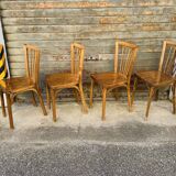 (Lot) 4 Chaises Bistrot Baumann n° 84