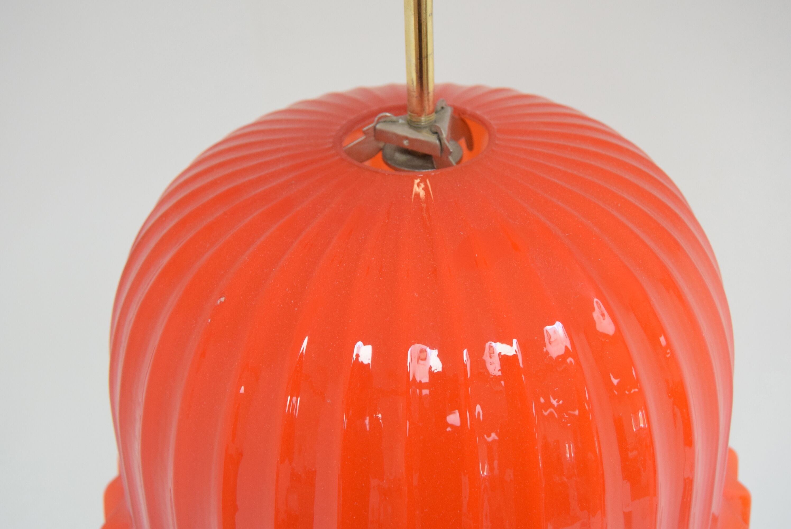 Mid-century Glass Pendant,1970's.