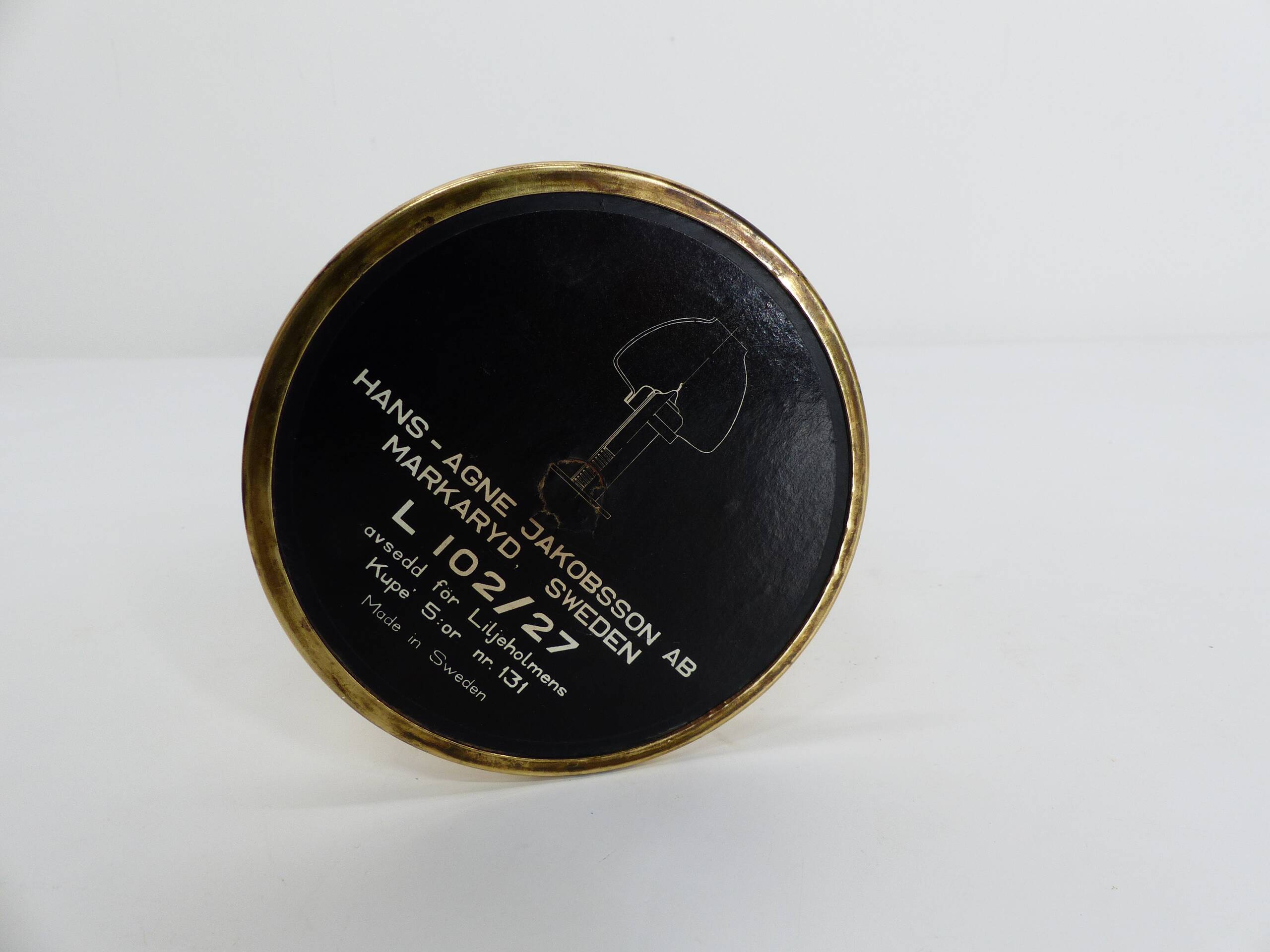 Hans-Agne Jakobsson Claudia Scandinavian Candle Holder Honey Yellow L10227 1960