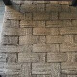 Pair of vintage rope armchairs, wooden frame, Sweden, 1960, Axel Larsson