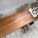 Pair of walnut benches 1900