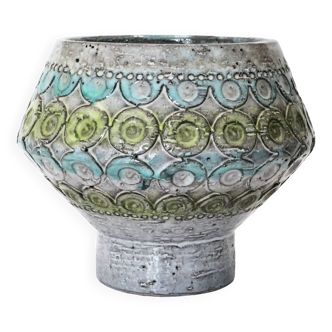 Rare Bitossi Vase by Aldo Londi 1960's