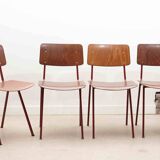 Eromes F6 oak and red chair