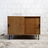 Credenza in legno e ferro Leonardo Fiori per ISA Bergamo Italia Anni '50