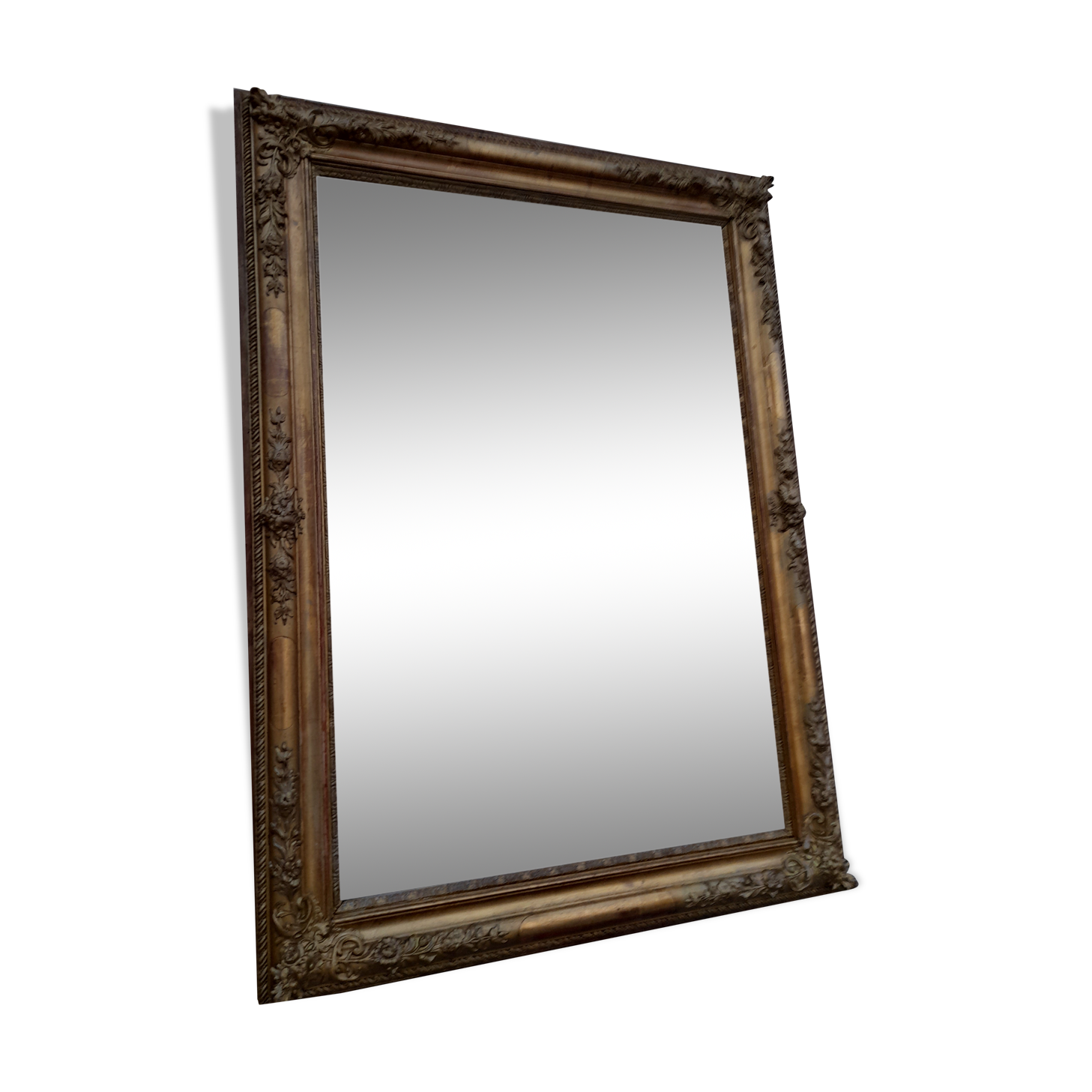 Miroir doré époque restauration 125x92