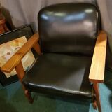Black armchair