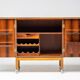 Meuble bar extensible "Times" de Torbjørn Afdal en bois de rose