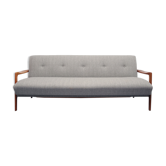 1960s sofa/daybed convertible in cherrywood