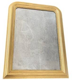 Louis-Philippe mirror in gilded wood — early 20th century, 85 cm