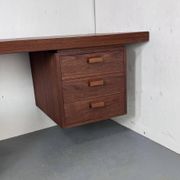 Bureau danois moderniste en teck, années 1950