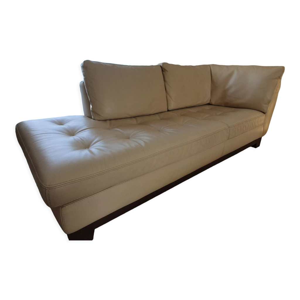 Meridienne en cuir Roche Bobois | Selency