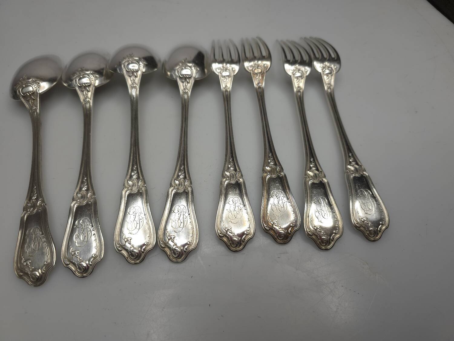 Solid silver cutlery