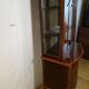 Stunning Antique Edwardian Inlaid Mahogany Bow-Front Silver Display Cabinet