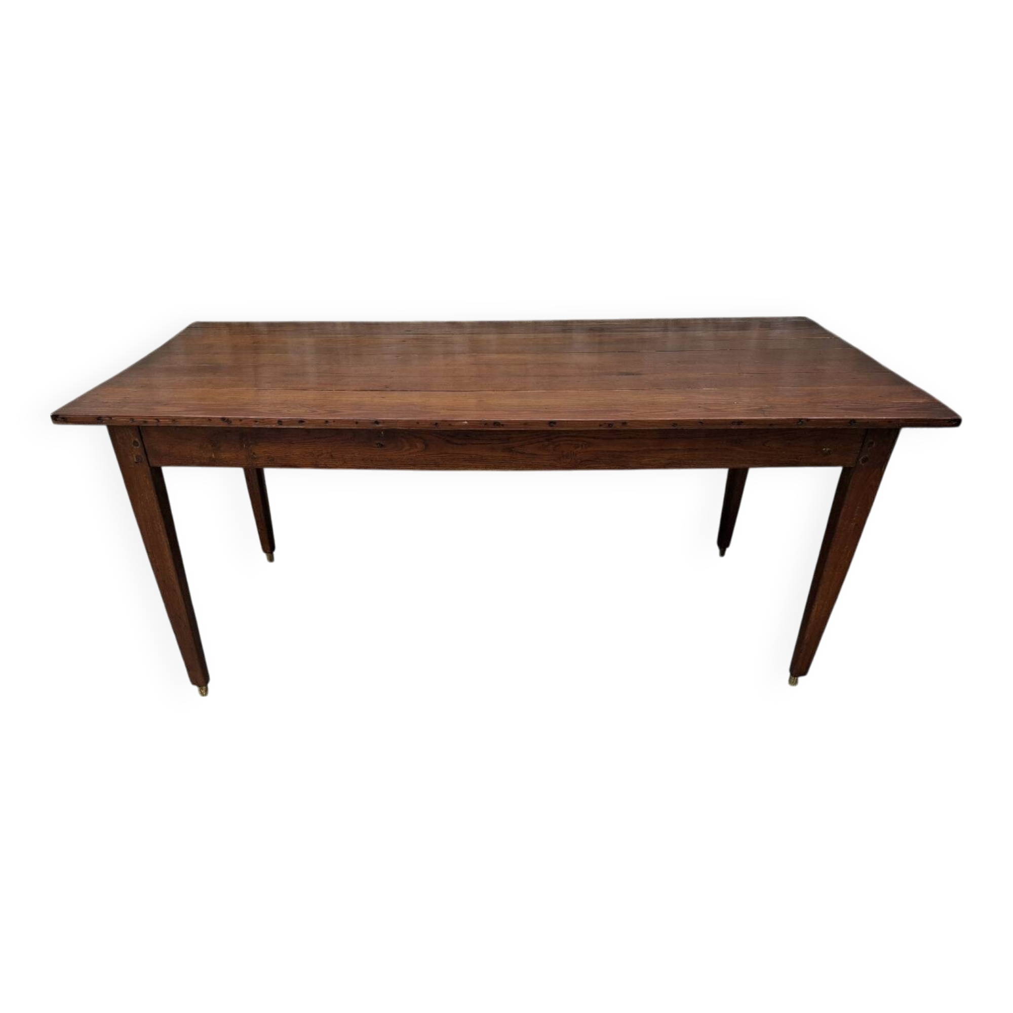 Table de ferme en chêne et sapin