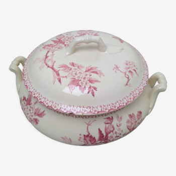 Iron earth tureen from Gien model Pink Hawthorn