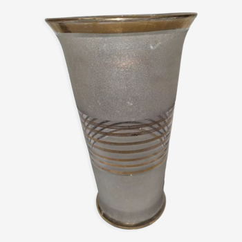 Art deco vase, granite glass