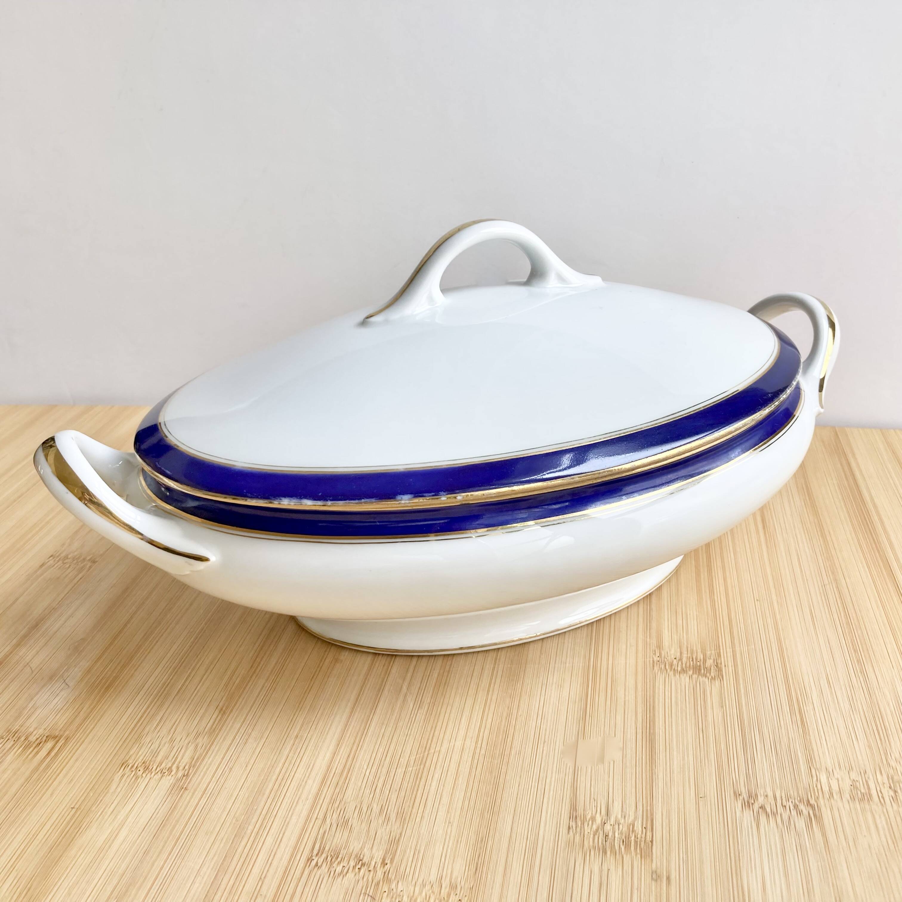 F.Legrand porcelain soup tureen 1920