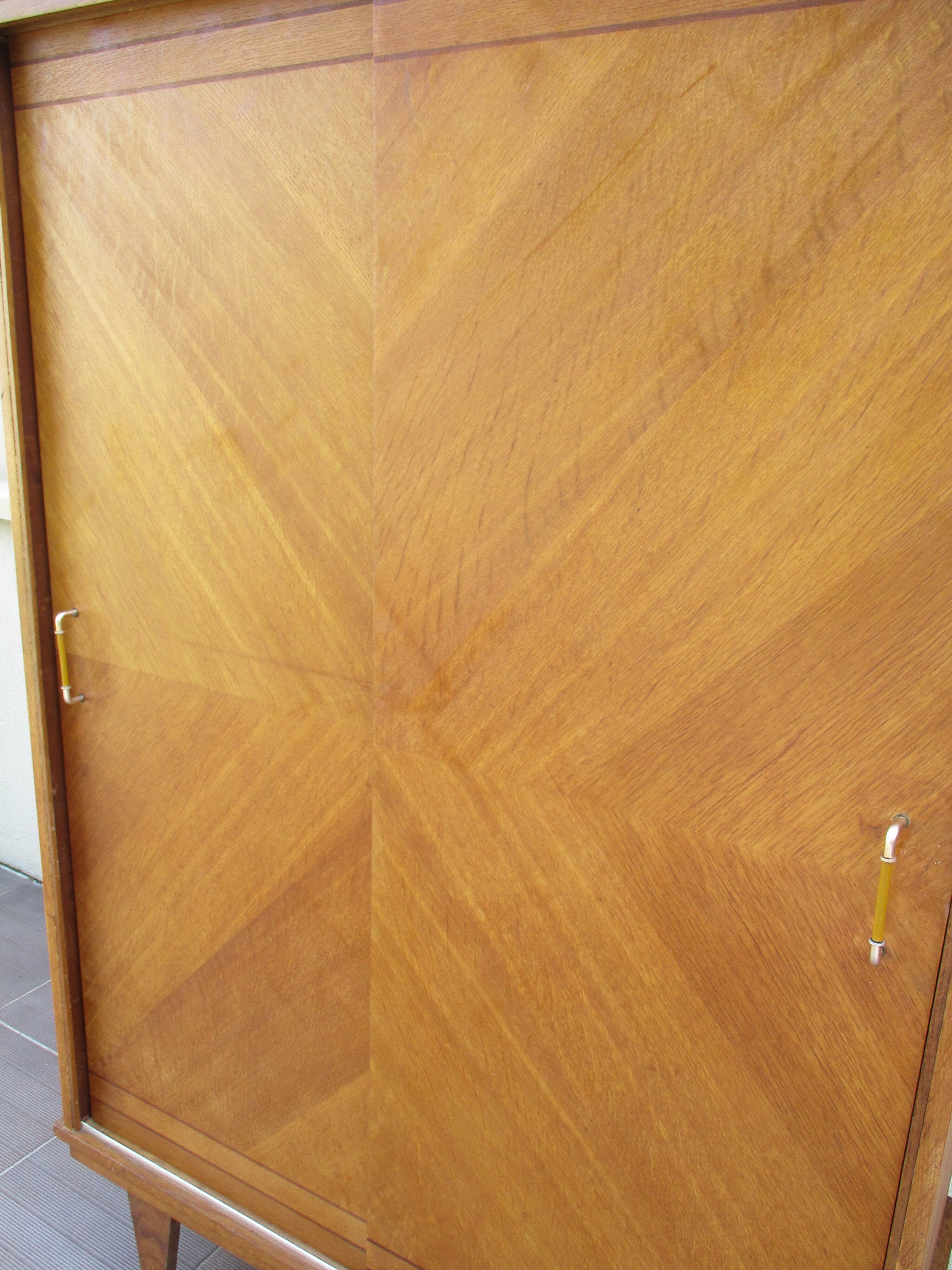 Vintage wardrobe door sliding 50 60 year