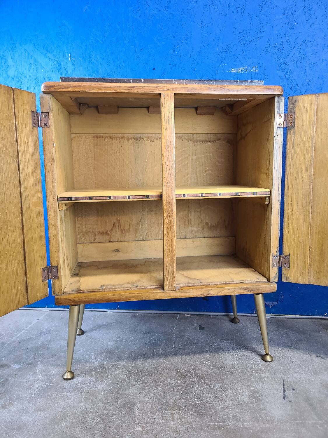 End table, vintage art deco bedside