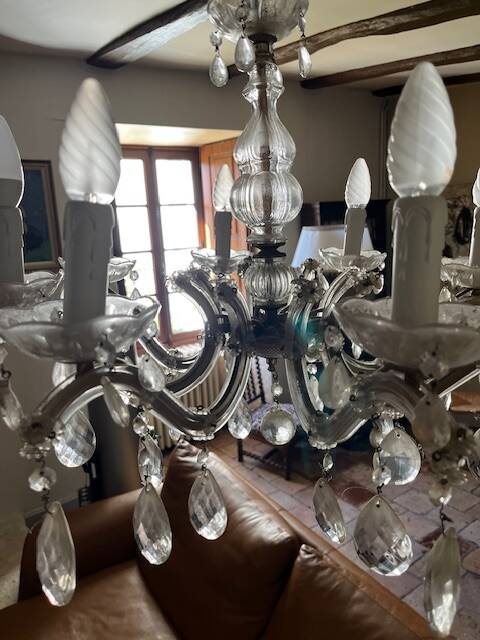 8-light Venetian chandelier