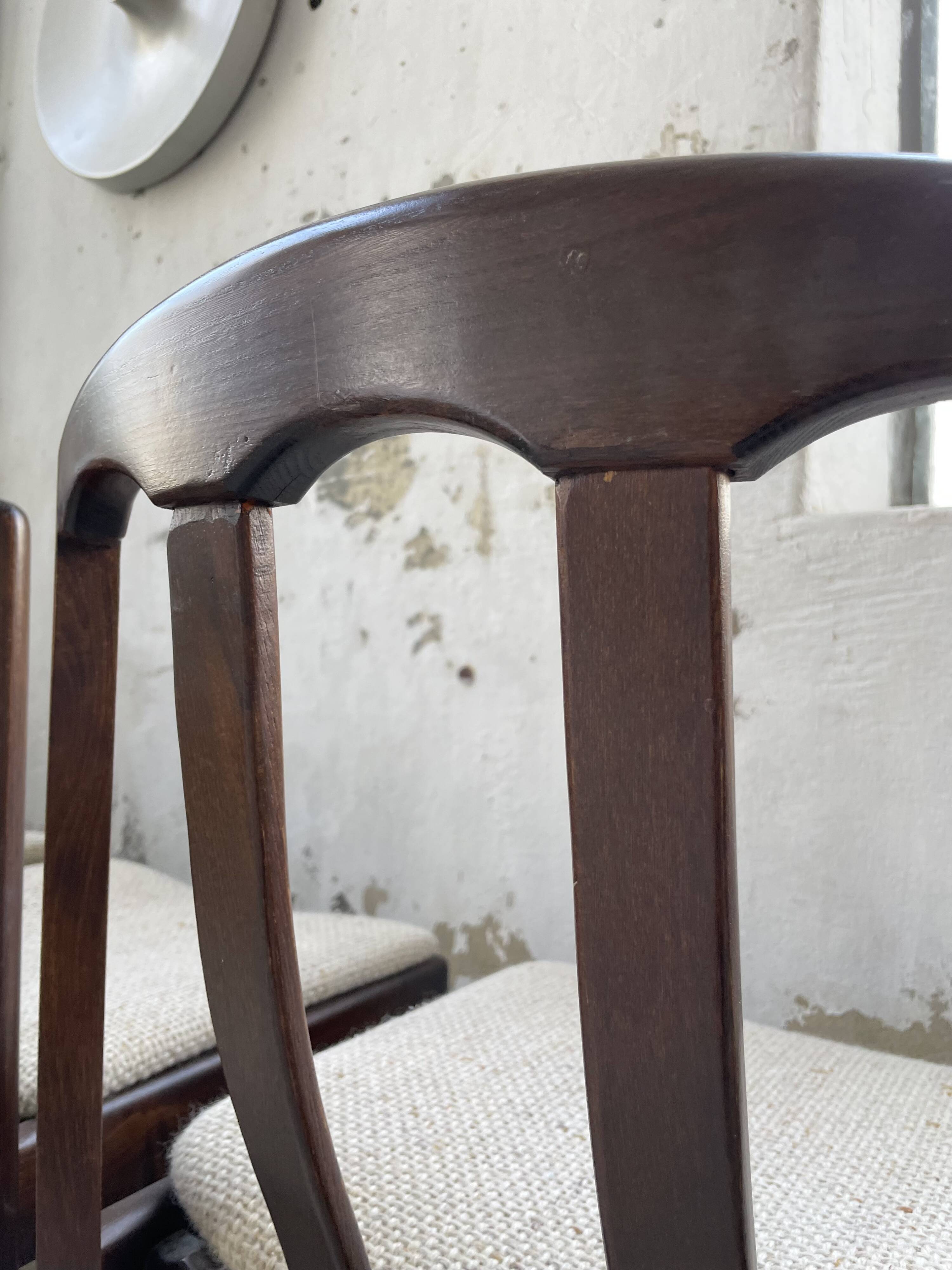 4 Scandinavian mahogany chairs