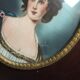 Miniature on ivory - young woman Empire era - Signed Jan
