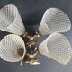 Pair of double light wall sconces from the 1960s.